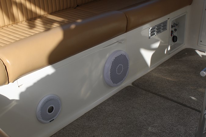 Newer helm deck speakers