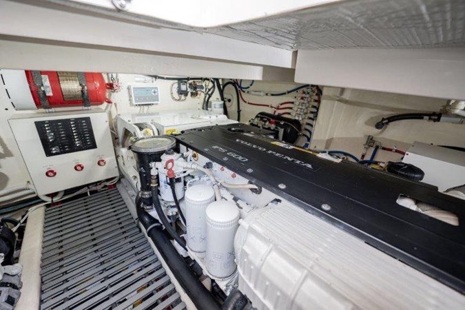 Seakeeper Gyro Unit Mounted Forward Engine Room Bulhead and Hull