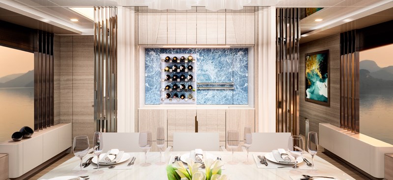 Ladenstein 88 - saloon bar detail