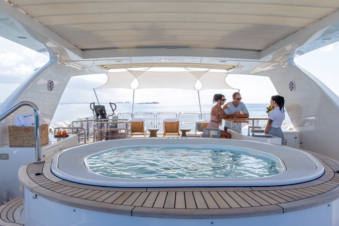 Sun Deck Jacuzzi Looking Aft