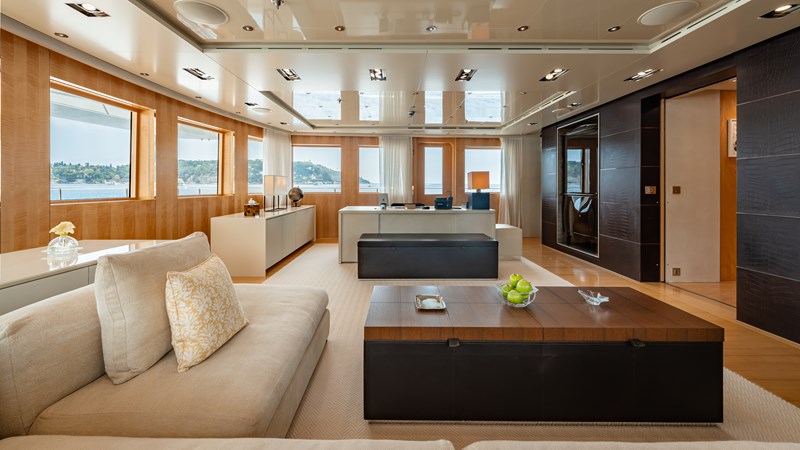 Loon 221' -  Skylounge Deck Master Stateroom's Lounge/Office