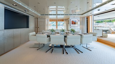 LOON 6 Loon 221' - Main Deck Salon Formal Dinning