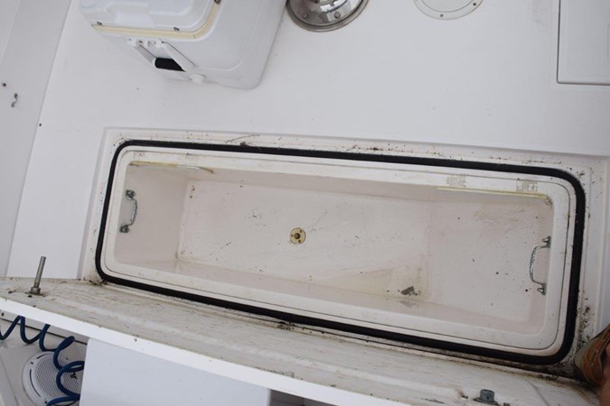 One of two underdeck fish boxes