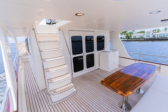 Lower Aft Deck Teak Table