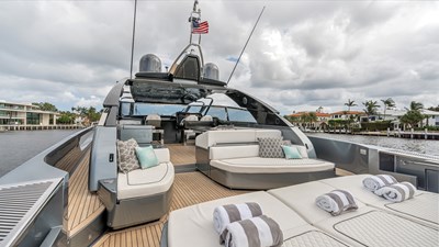 BABY PEARL 7 Aft Lounging Area looking Forward To Starboard
