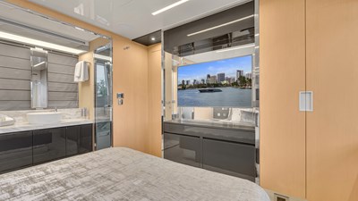BABY PEARL 21 Master Stateroom And Bath Looking Forward To Port
