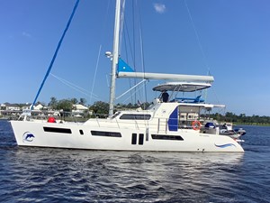 ALESHA D 2 Side view of catamaran