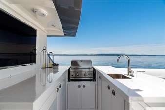 Horizon V68 / NOW AVAILABLE  6 Horizon V68-Hull 12 boat deck with bar and grill. 