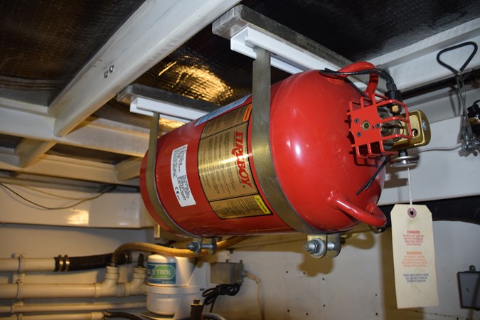 Engine room fire suppression system  