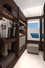 LAZZARA 100 UHV 12 Master Stateroom Wardrobe