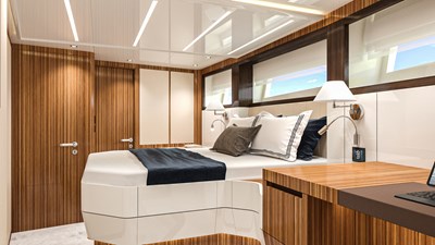LAZZARA 100 UHV 15 Lower Deck Double Guest Stateroom Forward