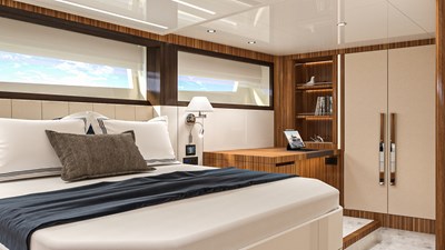 LAZZARA 100 UHV 17 Lower Deck Double Guest Stateroom Forward