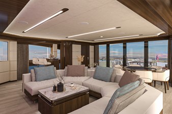 LAZZARA 100 UHV 30 Skylounge Looking Aft To Starboard