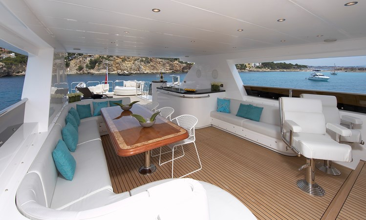 Flybridge looking aft