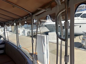 2022 Duffy 22 Cuddy Cabin 34 Starboard stainless steel safety handrail