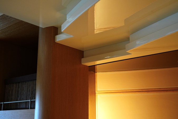 Fabulous ceiling details in the master cabin