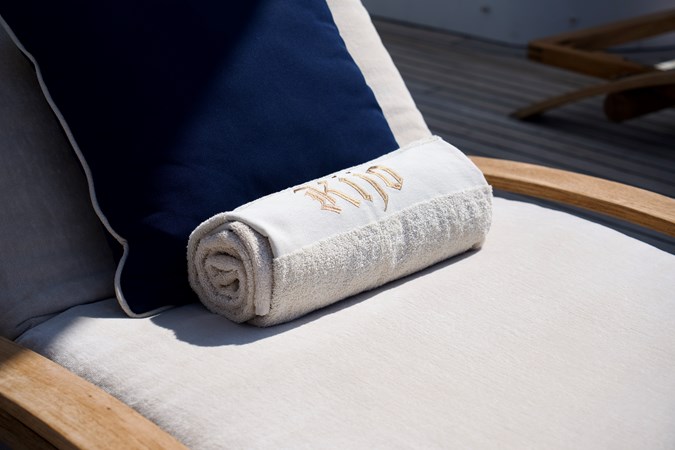 One of many sunloungers