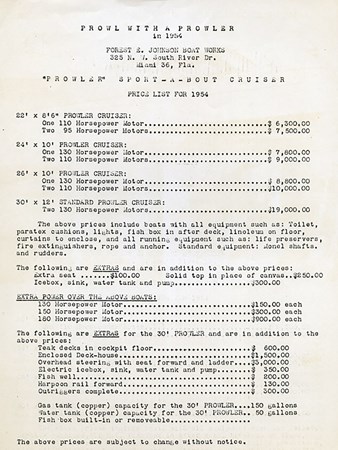 Forest E. Johnson Prowler 24_Vintage Marketing