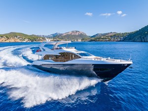 PASHBAR 1 Sunseeker 76 Yacht starboard underway
