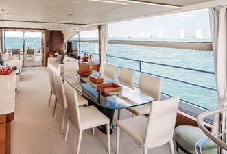 Charles 16 Princess 75MY (Charles) - Main Deck Dining Area