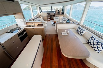 La Mer 35 35.  Princess Y72 2023 (La Mer) - Main Deck Dining Area