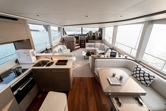 La Mer 37 37.  Princess Y72 2023 (La Mer) - Main Deck Galley