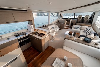 La Mer 38 38.  Princess Y72 2023 (La Mer) - Main Deck Galley