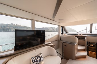 La Mer 57 57.  Princess Y72 2023 (La Mer) - Main Deck TV