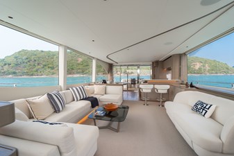 La Mer 59 59.  Princess Y72 2023 (La Mer) - Main Deck Saloon