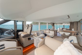 La Mer 75 75.  Princess Y72 2023 (La Mer) - Main Deck