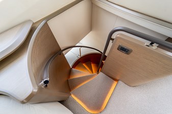 La Mer 78 78.  Princess Y72 2023 (La Mer) - Passageway to Lower Deck