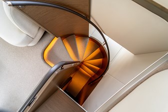 La Mer 79 79.  Princess Y72 2023 (La Mer) - Passageway to Lower Deck