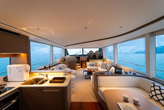 La Mer 82 82.  Princess Y72 2023 (La Mer) - Main Deck