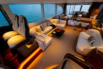 La Mer 89 89.  Princess Y72 2023 (La Mer) - Main Deck Saloon