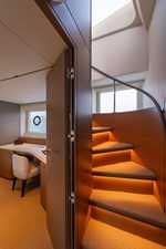 La Mer 97 97.  Princess Y72 2023 (La Mer) - Passageway to Lower Deck