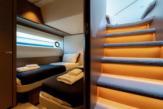 La Mer 112 112.  Princess Y72 2023 (La Mer) - Lower Deck Starboard Cabin