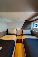 La Mer 117 117.  Princess Y72 2023 (La Mer) - Lower Deck Port Cabin
