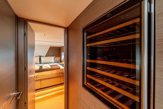 La Mer 125 125.  Princess Y72 2023 (La Mer) -  Lower Deck Wine Cooler