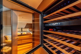 La Mer 126 126.  Princess Y72 2023 (La Mer) -  Lower Deck Wine Cooler