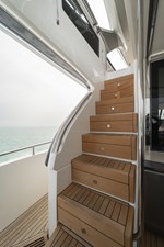La Mer 133 133.  Princess Y72 2023 (La Mer) - Passageway to Flybridge