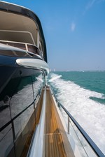 La Mer 154 154.  Princess Y72 2023 (La Mer) - Side Deck