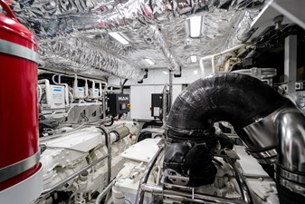 La Mer 157 157.  Princess Y72 2023 (La Mer) - Engine Room