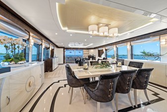 OBSESSION 8 Dining Area Looking Aft