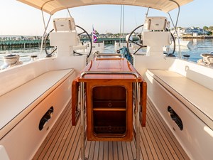 Cockpit Looking Aft from Companionway
