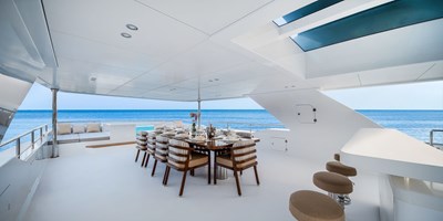 E Series 125 Hargrave Superyachts 10 Sun Deck Dining