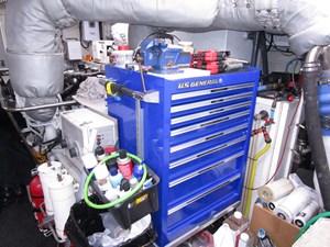 Aft of stbd engine 