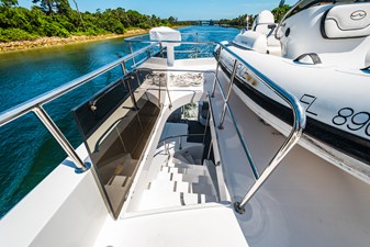 GRACE 66 Steps to Aft Deck  