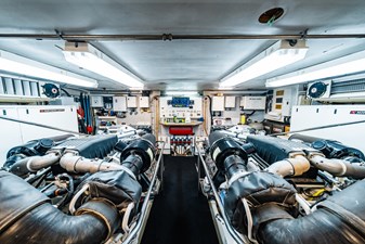 GRACE 67 Engine Room Looking Forward  