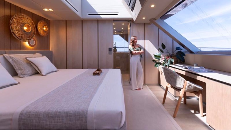 Master cabin on main deck