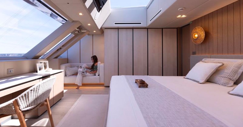 Master cabin on main deck